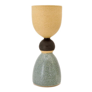 Cup - Cheerful Party Girl Goblet (Blue Asanoha) by Jennifer Fujimoto