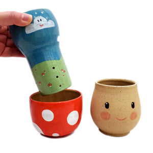 Tea Doll - Mushroom (3 Piece Set) by Jennifer Fujimoto