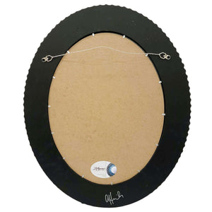 Mosaic Mirror - 18x22in Oval (Aegean Drop) by Zetamari Mosaic Artworks