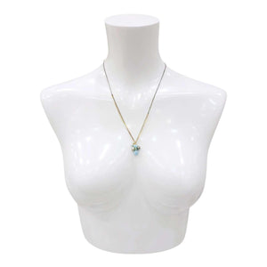 Necklace - Double Strand Gem Cluster (Larimar, Pearl) by Calliope Jewelry