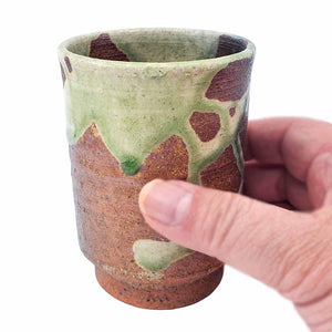 Cup - Large Scarlet Shigaraki-yaki by Asemi Co.