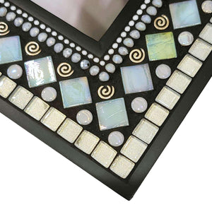 Mosaic Picture Frame - 5x7in (Sea Sparkle) by Zetamari Mosaic Artworks