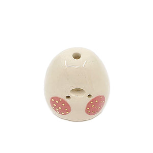 Figurine - Lucky Potato Bud Vase (Single Hole, Rose Cheeks) by The Pottery Parade