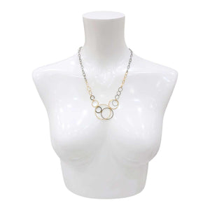 Necklace - Mixed Metal Circles by Calliope Jewelry
