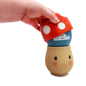 Tea Doll - Mushroom (3 Piece Set) by Jennifer Fujimoto