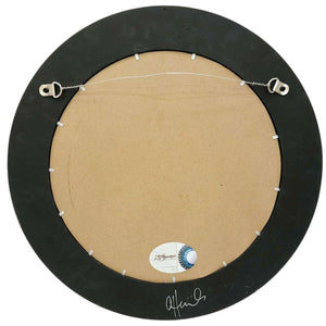 Mosaic Mirror - 19in Round (Ebony) by Zetamari Mosaic Artworks