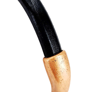 Bracelet - Black Leather Breakaway (Assorted Metals) by Diana Kauffman Designs