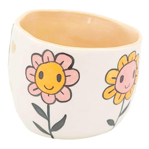 Tumbler - Kitty Flowers (Bright) by Erika Rier