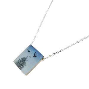 Necklace - Over the Trees (Sterling Silver) by Fernworks
