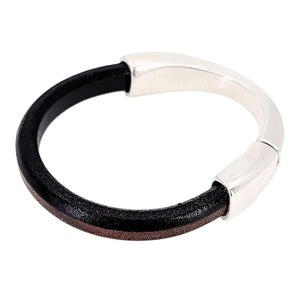 Bracelet - Kona Leather Breakaway (Assorted Metals) by Diana Kauffman Designs