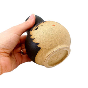 Vase - Coy Buddy (Black Hair) by Jennifer Fujimoto