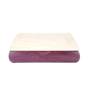 Jewelry Box - Small - Tranquility (Curly Maple, Purpleheart) by Mikutowski Woodworking