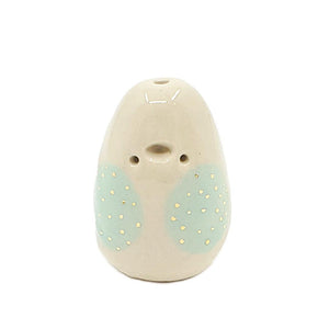 Figurine - Lucky Potato Bud Vase (Single Hole, Mint Cheeks, Tall) by The Pottery Parade