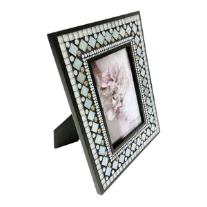 Mosaic Picture Frame - 5x7in (Sea Sparkle) by Zetamari Mosaic Artworks
