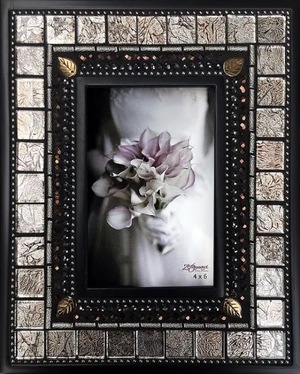 Mosaic Frame - 5x7in Picture Frame in Pewter by Zetamari Mosaic Artworks