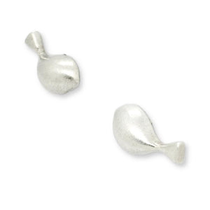 Earrings - Lg Mr. Tweet Bird Matte Silver Posts by La Objeteria