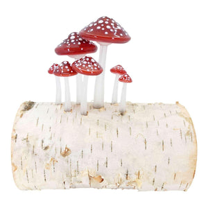 zLamp - Birch Log (Red Mushrooms) by Sage Studios