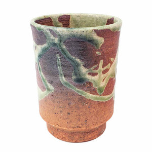 Cup - Large Scarlet Shigaraki-yaki by Asemi Co.