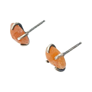 Earrings - Celeste Studs (Sunstone) by Three Flames Silverworks