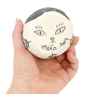 Tumbler - Kitty Flowers (Dark) by Erika Rier