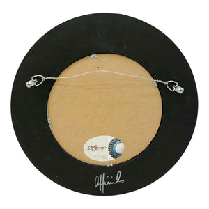 Mosaic Mirror - 13in Round (Gray) by Zetamari Mosaic Artworks