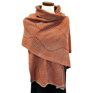 Wrap - Forest Fern in Coral and Sugar by Liamolly