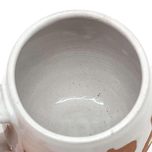 Mug - Mid-Century Modern in White and Yellow by Fern Street Pottery