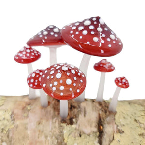 zLamp - Birch Log (Red Mushrooms) by Sage Studios