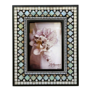 Mosaic Picture Frame - 5x7in (Sea Sparkle) by Zetamari Mosaic Artworks
