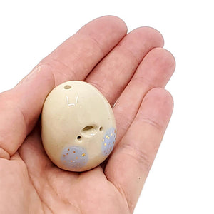 Figurine - Lucky Potato Bud Vase (Single Hole, Sky Blue Cheeks) by The Pottery Parade