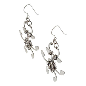 Earrings - Garland (Stainless Steel and Titanium) by Wraptillion
