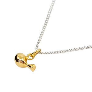 Pendant - Tiny Tweet Gold Vermeil Silver by La Objeteria