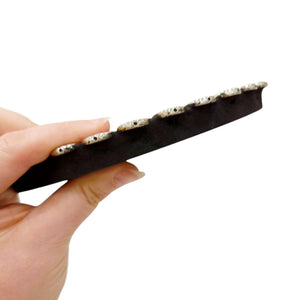 Mosaic Mirror - 7in Round (Frost Drop) by Zetamari Mosaic Artworks