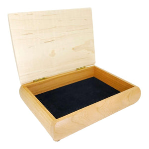 Jewelry Box - Small - Tranquility (Cherry, Curly Maple) by Mikutowski Woodworking