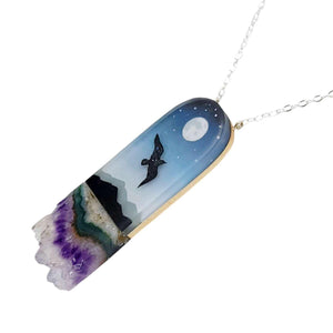Necklace - Messenger Crystal (Sterling Silver) by Fernworks