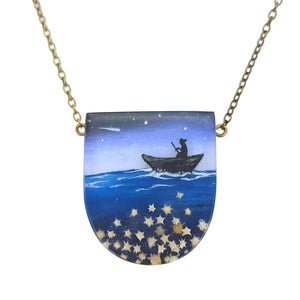 Necklace - Star Sand Boat (Gunmetal) by Fernworks