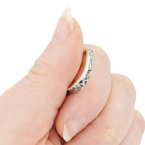 Ring - Size 7 - Heavily Textured Ribbon (Sterling Silver) by Taviametal