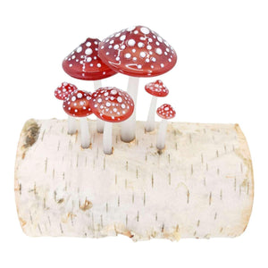 zLamp - Birch Log (Red Mushrooms) by Sage Studios