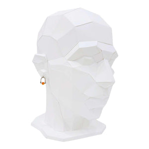 Earrings - Arc Studs (Carnelian) by Three Flames Silverworks