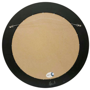 Mosaic Mirror - 30in Round (Seafoam Drop) by Zetamari Mosaic Artworks