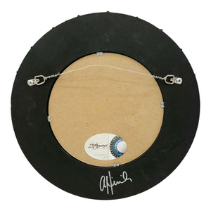 Mosaic Mirror - 13in Round (Red) by Zetamari Mosaic Artworks