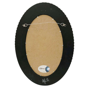 Mosaic Mirror - 14x20in Oval (Pewter Drop) by Zetamari Mosaic Artworks