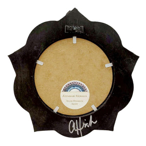 Mosaic Mirror - 7in OOAK Mandala (Magic Purple) by Zetamari Mosaic Artworks