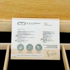Jewelry Box - Medium - Sentinel (Bubinga, Curly Maple, Wenge) by Mikutowski Woodworking