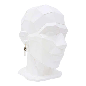 Earrings - Silver Medallion Almond Drops (Quartz, Pearl) by Calliope Jewelry