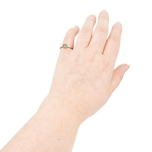 Ring - Size 7 - 6mm Pave Diamond Notched Band (14k Gold, Sterling Silver, Diamond) by 314 Studio