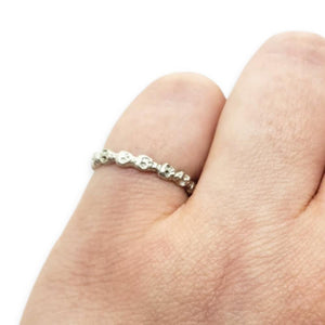 Ring - Mini Skull Eternity in Sterling Silver by Michelle Chang