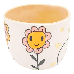 Tumbler - Kitty Flowers (Bright) by Erika Rier