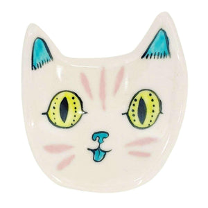 Ring Dish - Wide Eyed Little Tiger (Green) by Erika Rier