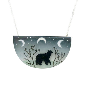 Necklace - Spirit Bear (Sterling Silver) by Fernworks